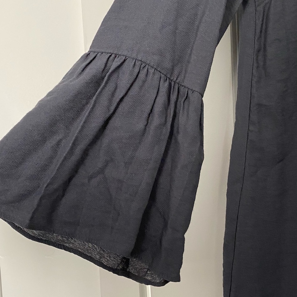 NEW with Tags H&M Boho Long Sleeve Dark Blue Dress - Picture 4 of 5